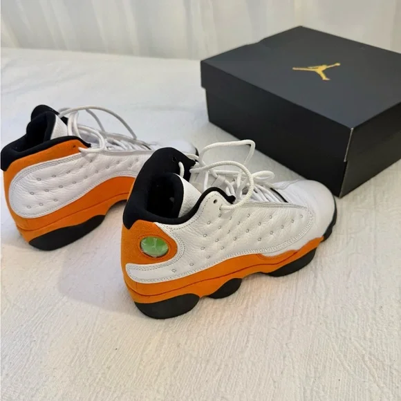 Nike Air Jordan 13 Retro Starfish Orange GS 5.5Y  Women’s 7 Sneakers Youth Kids - Picture 3 of 15